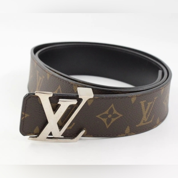 Louis Vuitton 40mm Monogram Leather Reversible Belt w/ LV Buckle SZ 40 - Picture 1 of 6